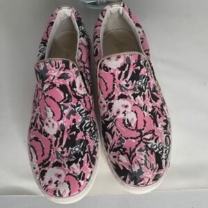 Lilly pulitzer Slip-on sneakers pink/black /gray  panda